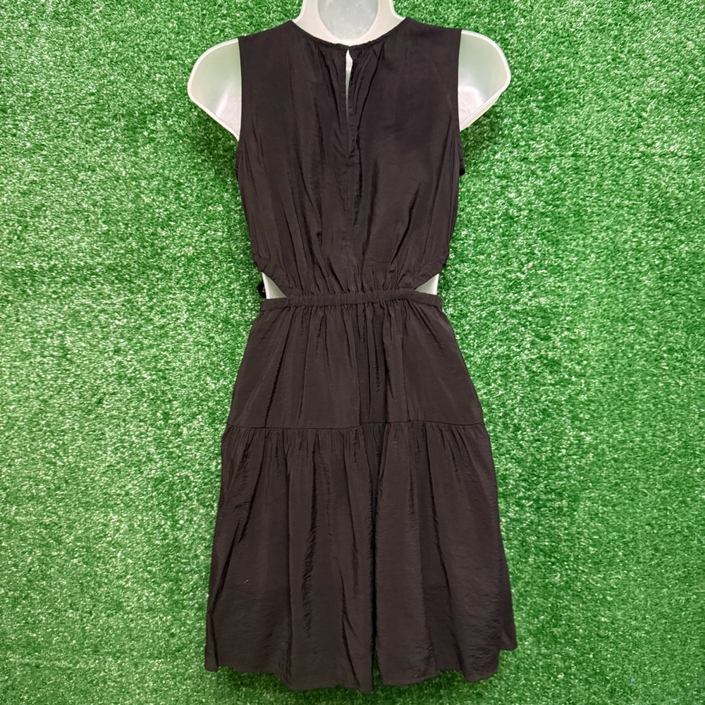 Gap Side Tie Cutout Black Sleeveless Dress Boho Chic Summer Casual XXS - Picture 7 of 14